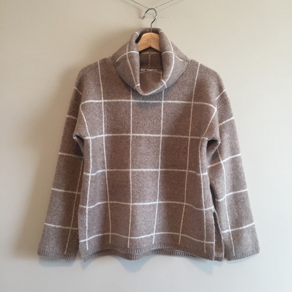 Madewell Sweaters - madewell | windowpane turtleneck sweater